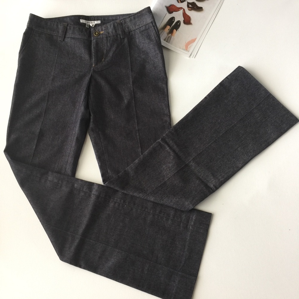 ZARA Blue Straight-Leg Dress Pants